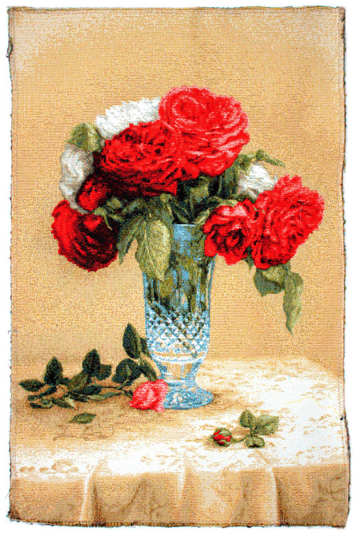 Красные розы - гобеленовый купон