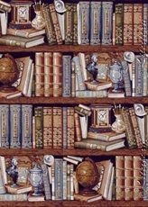 Библиотека сепия- гобеленовое панно