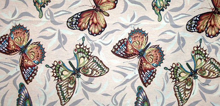Бабочки - гобеленовая ткань