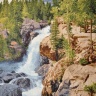 Горный водопад - гобеленовый купон