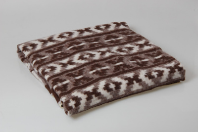 Одеяло Орнамент коричневый (70% шерсть)