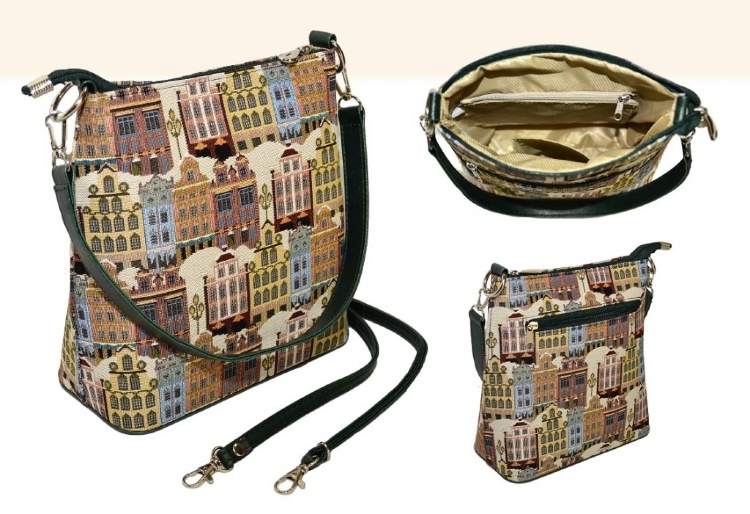 П Кросс Боди Стрит- гобеленовая сумка