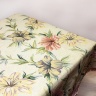 Жемчужная лилия овал - гобеленовая скатерть
