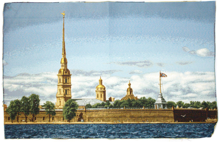 Спб Петропавловская крепость евро-гобеленовый купон