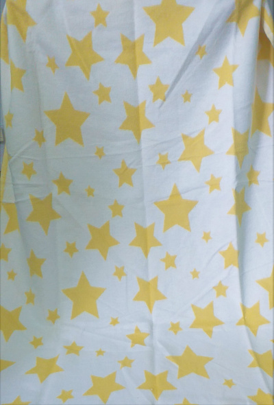 Одеяло Звезды желтое 10-6 - 90х100 (100% хлопок)