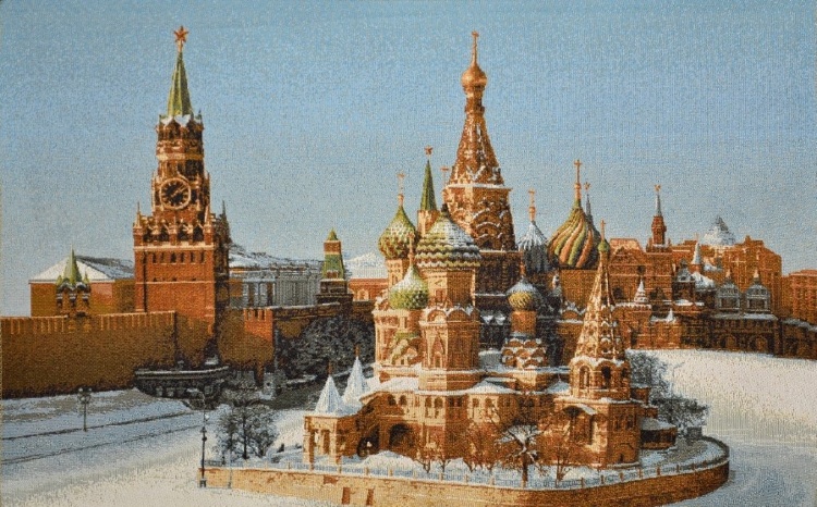 Красная площадь евро- гобеленовая картина