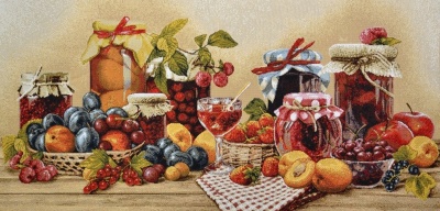 Натюрморт с фруктами- гобеленовый купон