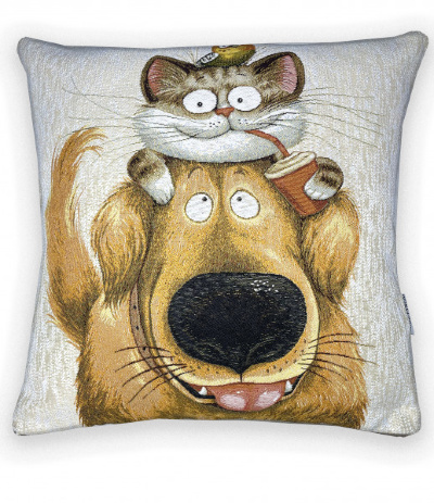 Релакс друзья -гобеленовая наволочка 