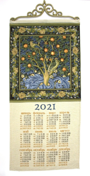 2021 Дятел Моррис - гобеленовый календарь