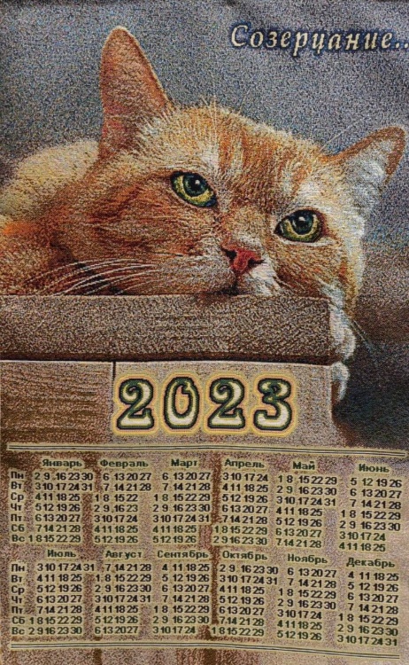 Созерцание - гобеленовый календарь 2023