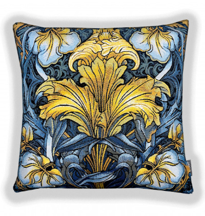 Ирисовая симфония голубая - гобеленовая наволочка 