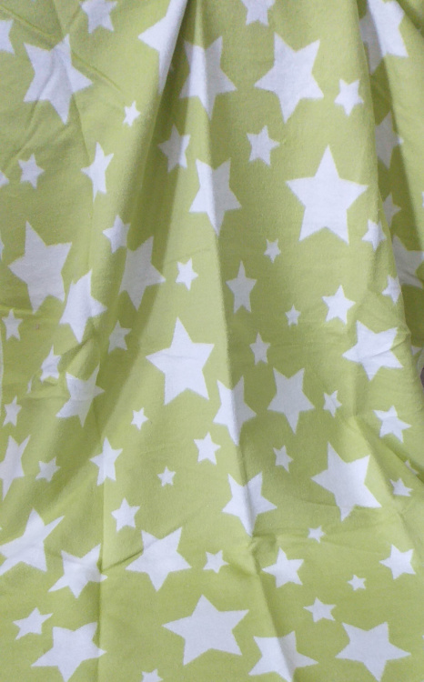 Одеяло Звезды салатовые 10-5 - 100х140 (100% хлопок)