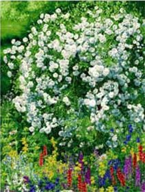Мечта художника Белые розы- гобеленовое панно
