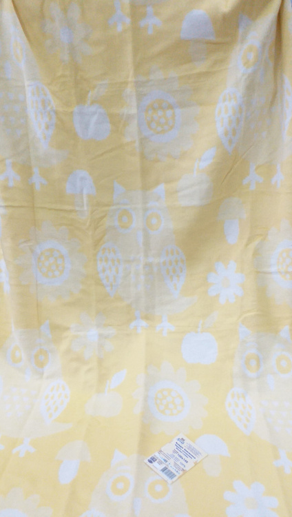 Одеяло Совята желтое 12-6 - 100х140 (100% хлопок)