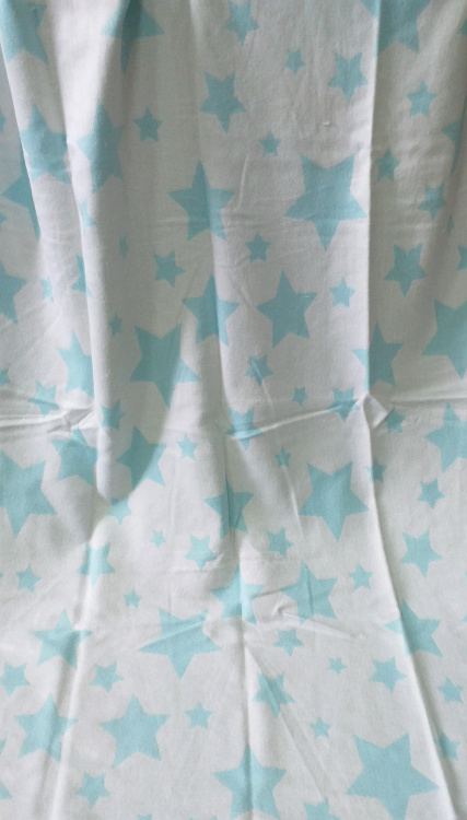 Одеяло Звезды голубое 10-10 - 100х140 (100% хлопок)