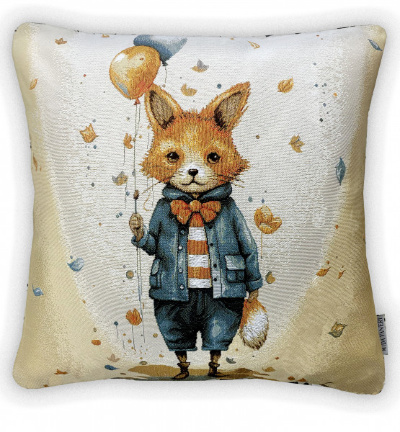 Лисенок с шариками -гобеленовая наволочка Лисенок с шариками -гобеленовая наволочка