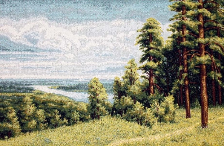 Пейзаж летом- гобеленовая картина