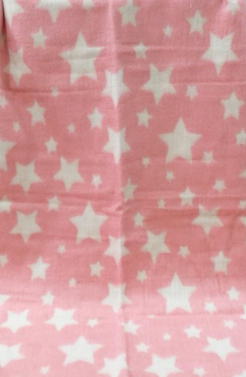 Одеяло Звезды розовое 10-11 - 100х140 (70% шерсть)
