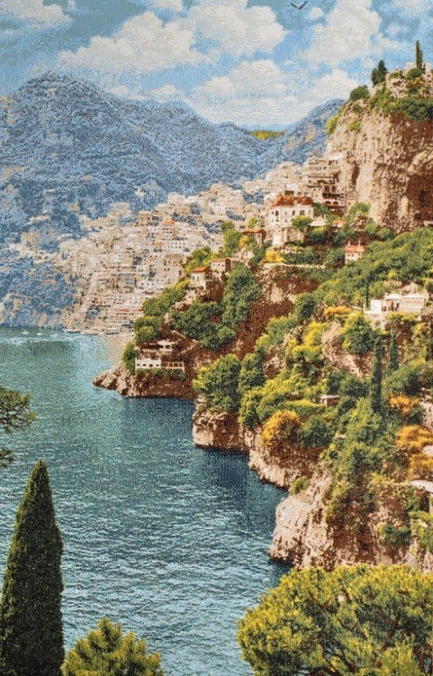 Амальфитанское побережье евро-гобеленовая картина