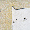 Белый кот мини - сувенирная сумка