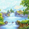 Горная река - гобеленовая картина