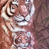Тигр с тигренком - гобеленовый календарь