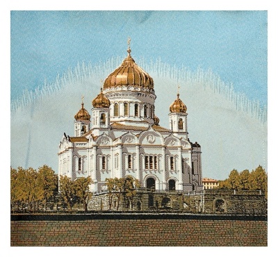 Храм Христа Спасителя евро- гобеленовая картина