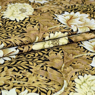 Моррис Хризантема сепия 4364 - гобеленовая ткань