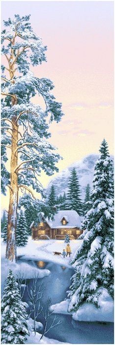 Зимний лес - гобеленовый купон