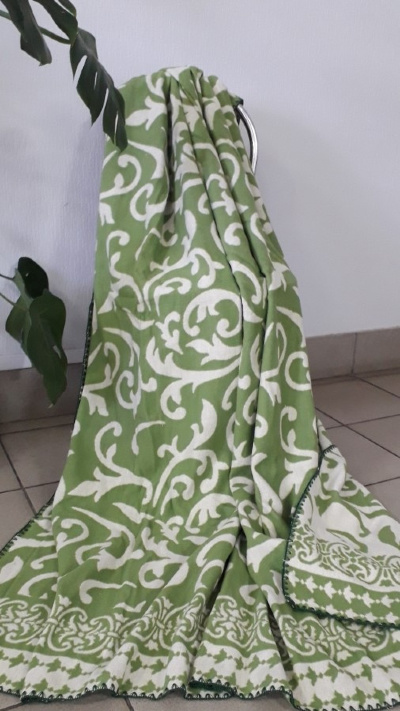 Одеяло Завиток светло - зеленый 100% хлопок