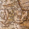 Карта сепия- гобеленовое панно