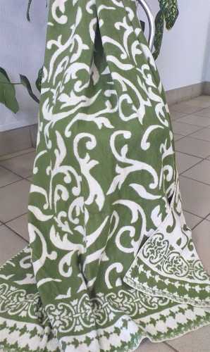 Одеяло Завиток зеленый (100% хлопок)