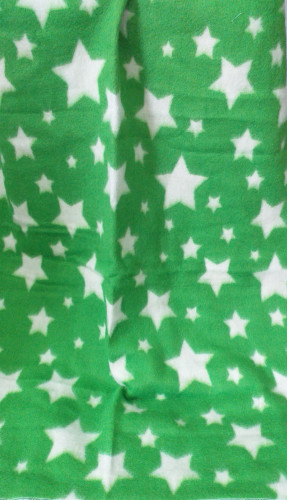 Одеяло 70% шерсть жаккард Звезды зеленые